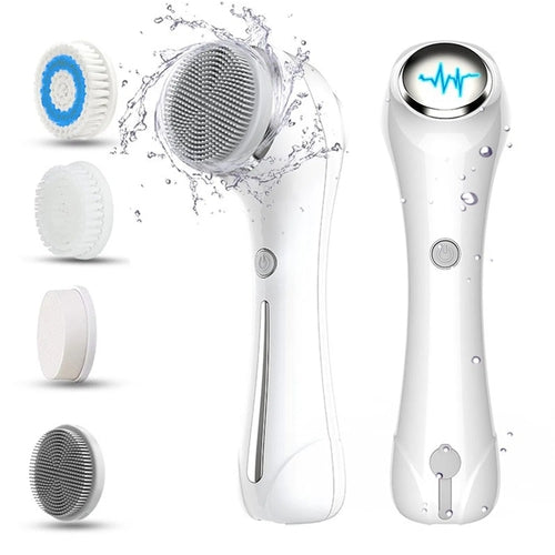 ✅ 3-in-1 Facial Cleansing Brush – Waterproof Exfoliating & Skin Care Tool