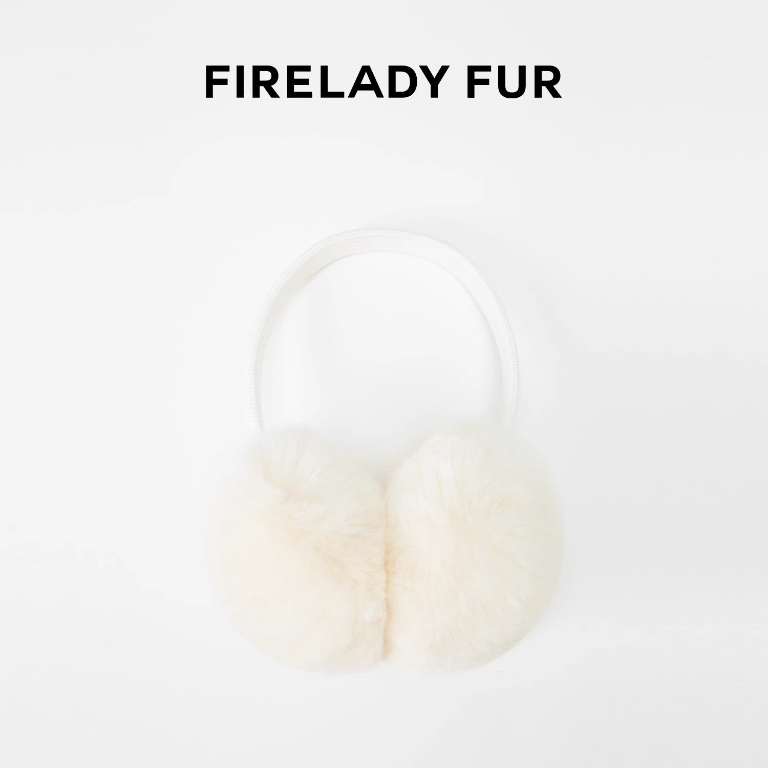 Autumn and Winter Plush Warm Fashionable Ear Protection Rabbit Fur Ear Muffs-2