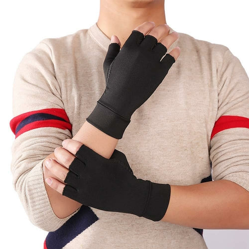 XWOW™ Compression Arthritis Gloves – Pain Relief Half Finger Support Brace (Unisex)