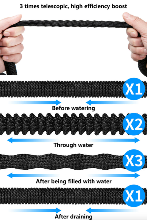✅ 4X Stronger Expandable Flexible Garden Hose – Leak-Proof, Lightweight & Durable