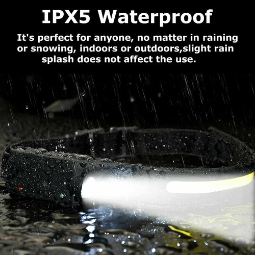 👉 XWOW™ Rechargeable COB LED Headlamp – 350 Lumens Hands-Free Outdoor Torch