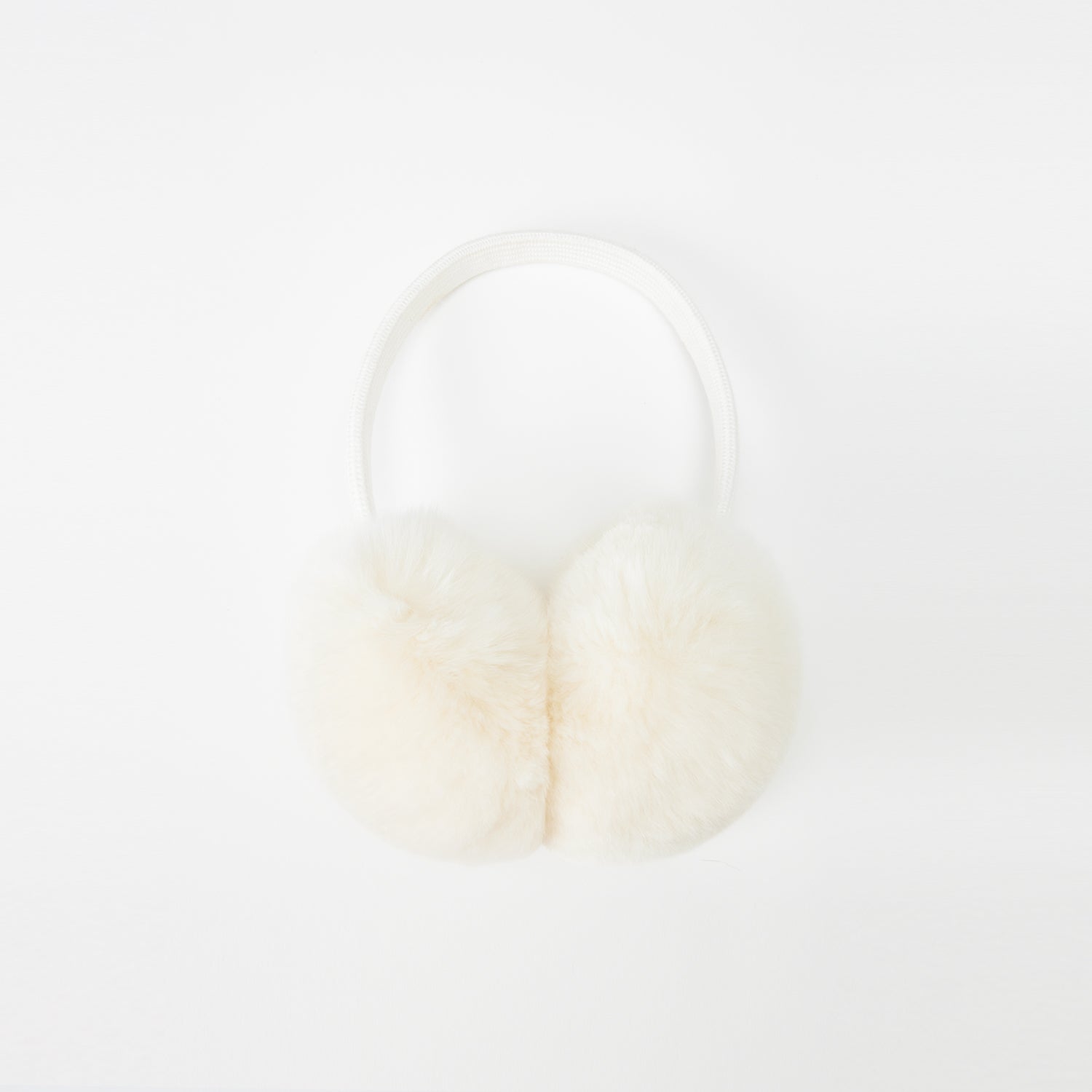 Autumn and Winter Plush Warm Fashionable Ear Protection Rabbit Fur Ear Muffs-5