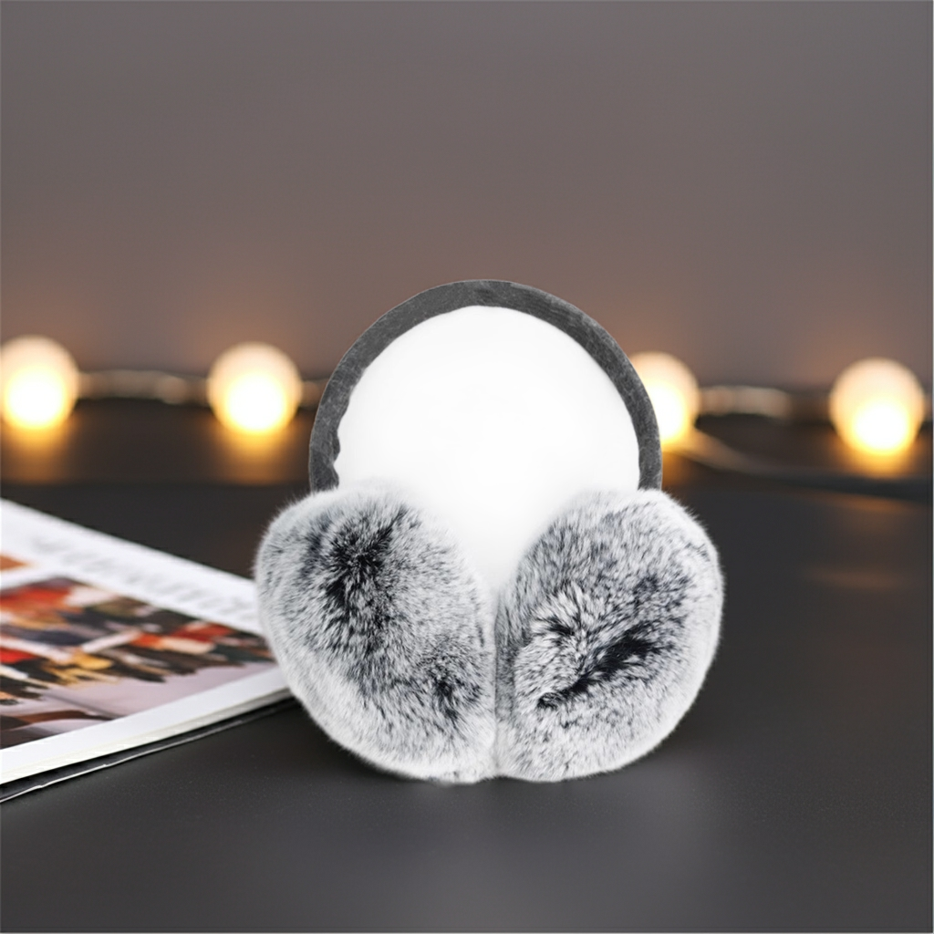 Autumn and Winter Plush Warm Fashionable Ear Protection Rabbit Fur Ear Muffs