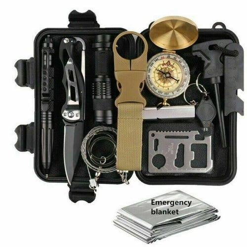 ✅ 14-in-1 Outdoor Emergency Survival & Safety Gear Kit – Camping & Adventure